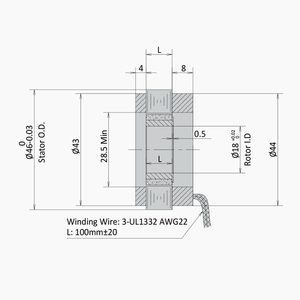 עלות נמוכה יהרוטור 3505 4274 12 עמודים x מנוע t10 (10010) מאוורר תקרה רוטור stator ללא מאמץ מנוע - Product Image 5