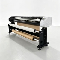 HP45 Twee-kops zelfreinigende verticale inkjet snijplotter kleding CAD print- en snijmachine