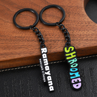 Vente en gros d'usine, porte-clés en métal personnalisés avec nom de marque d'entreprise 2D 3D, cadeaux souvenirs, porte-clés en alliage de zinc avec logo en émail