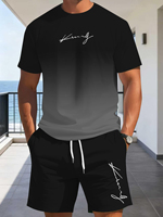 T-shirt décontracté pour homme à col rond et manches courtes, style vintage vieilli, imprimé numérique 3D avec motif de personnage, en tissu polyester respirant