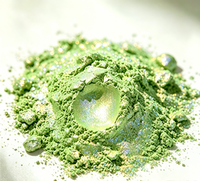 Pigment en paillettes d'aluminium métallique vert herbe holographique prismatique pour revêtement par pulvérisation de gobelets isothermes en acier inoxydable