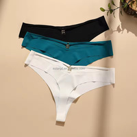 2025 nouvelles femmes sous-vêtements confortable taille basse doux mince anneau rond sans trace sans couture tongs femmes