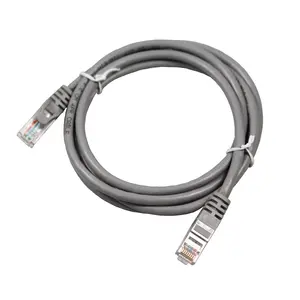 Cable de conexión Cat.5E UTP 26AWG cable de par trenzado 1,0 metros color gris