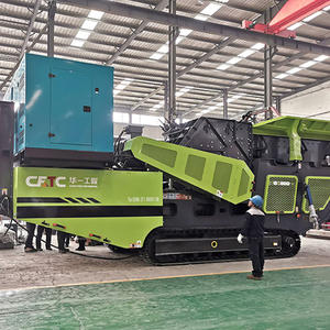 Station de concassage de pierres sur chenilles haute efficacité, concasseur mobile à percussion monté sur rail pour l'extraction minière, en vente - Product Image 3