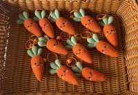 Handgebreide Mini Gehaakte Fruit En Groente Sleutelhangers Superzachte Pluche Pp Katoen Gevulde Handgemaakte Amigurumi Sleutelhangers