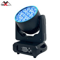 Projecteur LED professionnel 19x15W RGBWA 4-en-1 à tête mobile, haute fidélité des couleurs CRI Ra95, DMX512, pour éclairage de scène DJ, discothèque et spectacle
