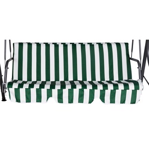 YF006B Set di Cuscini a Strisce Verdi/Bianche per Dondolo a 3 Posti - Product Image 1