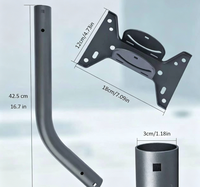 Kit de montage mural réglable et pliable en acier au carbone pour routeur Starlink Gen3, mini-antenne, appareil satellite intérieur/extérieur