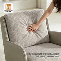 Fauteuil de salon en velours moderne à dossier haut, fauteuil d'appoint rembourré avec accoudoirs, siège lounge à ailes, pieds en bois massif, canapé individuel