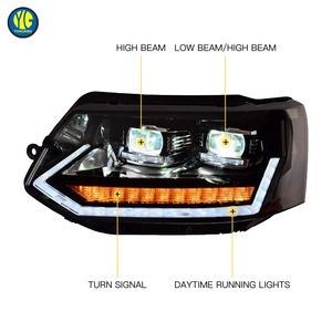 YU GUANG luci di testa di alta qualità per <span class=keywords><strong>Volkswagen</strong></span> Multivan Transporter <span class=keywords><strong>T5</strong></span> <span class=keywords><strong>Caravelle</strong></span> 2010-2015 faro a LED DRL luce anteriore - Product Image 6
