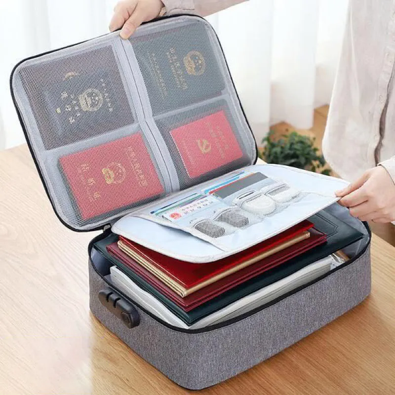 여행 2 레이어 파일 문서 주최자 여권 보관 케이스 방수 파일 주최자 스토리지 가방