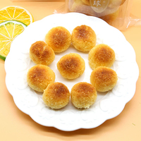 Bolas de Coco Rallado Frescas, Dulces y Deliciosas, con Crema China Exótica y Sabor Afrutado, en Bolsa a Granel, Postres de Repostería China