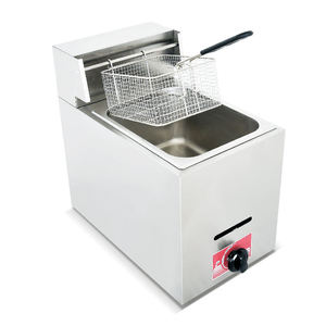 Freidora de Gas de Un Tanque, 5.6KW, Potencia de GLP, Capacidad de 6L, Equipo Comercial de Freír Profundo para Puestos de Comida Rápida, Ahorro de Energía - Product Image 1