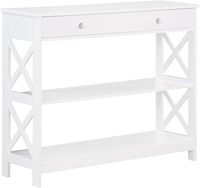 Convenience Concepts Table console en bois à 1 tiroir Oxford, 39,5 pouces, design moderne style ferme, pour salon, salle à manger, entrée, cuisine