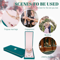 FADELI PACKING Vente en gros de boîtes à bijoux de luxe en cuir PU vert foncé, boîte d'emballage pour ensemble de bijoux, boîte d'emballage pour bijoux