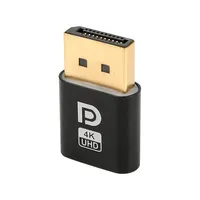 Adaptateur DP 4K, Émulateur de tête de clavier virtuelle (EDID) pour cartes graphiques PC, Accessoires de bureau