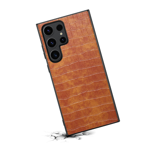 Étui <span class=keywords><strong>de</strong></span> téléphone pour Samsung Galaxy S26 Ultra, motif à carreaux, finition mate, aspect cuir <span class=keywords><strong>de</strong></span> luxe, compatible S25 Plus S24 S23 - Product Image 2