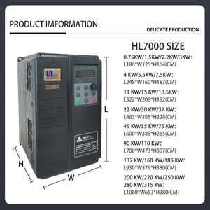 HL7000Series 75KW 55KW 45KW เฟสเดียว220V/230V สามเฟส380V/415V 50Hz/60Hz AC ไดรฟ์ VFD - Product Image 4