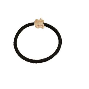 Coleteros de estilo coreano, bandas elásticas negras para el cabello con dijes metálicos para niñas, regalo para niños, tocados de verano 2021 - Product Image 5