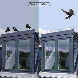Barreaux anti-oiseaux antidérapants en acier inoxydable traité anti-UV de 50 cm de long pour le contrôle des nuisibles (pigeons, corbeaux et mouettes) - Product Image 6