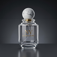 Flacon de parfum cylindrique de luxe 100 ml en verre, vide, avec pulvérisateur, emballage personnalisé, pompe pulvérisatrice, fabrication OEM ODM, sérigraphie