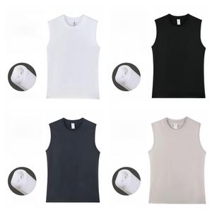 Débardeur de sport pour homme en coton épais 230g, T-shirt de fitness et de musculation, sous-vêtement pour homme - Product Image 4