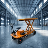 Plateforme élévatrice électrique pour batteries de véhicules électriques, chariot mobile de levage de moteurs pour le retrait et l'installation de batteries
