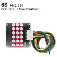 Placa de condensadores de ecualización activa 5A 6S 8S 5S BMS para baterías Lipo, LiFePO4, LTO con ecualizador de energía y carcasa acrílica opcional