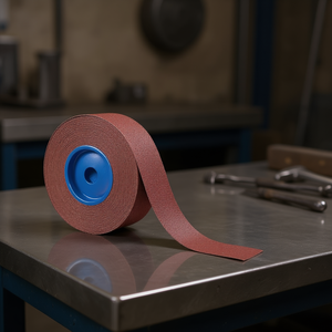 ผ้าทรายขัดเงาแบบม้วน รุ่น Ab1050 คอรันดัม ขนาด 50x50000 มม. ความละเอียด 180 กริต สำหรับขัดโลหะ - Product Image 3