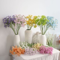 108 Têtes de Fleurs Artificielles Réalistes en Plastique Souple Effet Étoilé ; Fausses Fleurs Moulées par Injection pour Décoration Intérieure, Bouquets de Mariée et Mariages