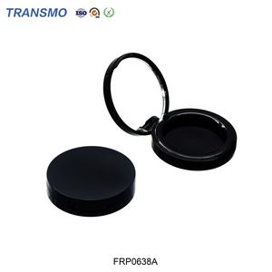 Boîte à poudre compacte vide avec pinceau, en plastique, pour blush, boîte à poudre noire vide - Product Image 3