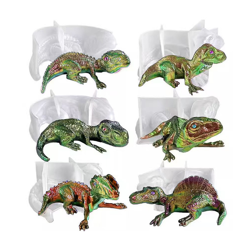 Stampo in silicone in resina epossidica di dinosauro - Crea simpatici
