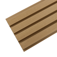 Panneaux muraux en WPC en érable 3D Apolloxy Premium imperméables et ignifuges pour une utilisation en extérieur/en intérieur