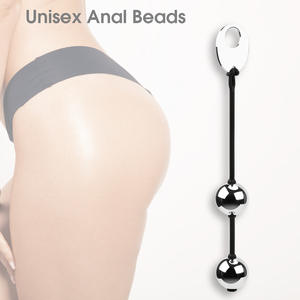 Fünf Perlen Analkugeln Silikon Zugring Metall Analplug BDSM <span class=keywords><strong>Kegel</strong></span> Straffungsübung Ben Wa für Frauen und Männer - Product Image 5