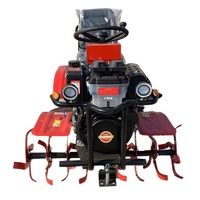 Motoculteur rotatif agricole diesel, mini-motoculteur, cultivateurs en caoutchouc gonflables, type tracté