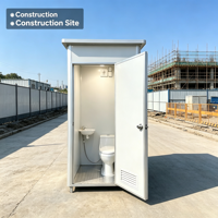Cabine de toilettes préfabriquée portable, mini-maison, toilettes de camping, douche, siège de toilette, toilettes à la turque, salle de bain mobile