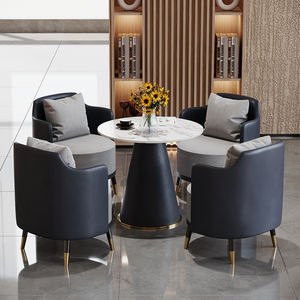 Cadeiras Douradas de Luxo com Apoio Lateral Estilo Nórdico para Hotel e Escritório Poltrona Moderna de Metal e Couro para Sala de Estar Sofás de Destaque - Product Image 5