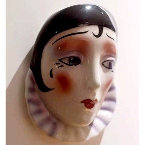 Vaso Moderno in Ceramica <span class=keywords><strong>Serie</strong></span> Pierrot con Ritratto Umano, Design Vintage, Vaso da Parete Creativo in Porcellana - Product Image 6