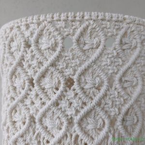 โคมไฟระย้าสไตล์โบโฮสุดหรู ทำจากงานถักมาคราเม่ ขนาดใหญ่ สำหรับตกแต่งบ้าน โคมไฟเพดาน ทำจากผ้าฝ้ายแท้ 100% ระบายอากาศได้ดี - Product Image 5