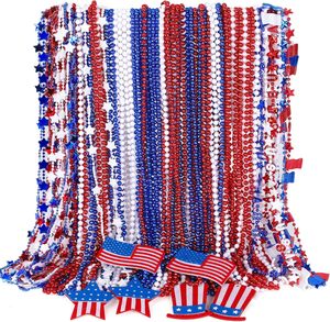 Collar <span class=keywords><strong>de</strong></span> Plástico con Cuentas <span class=keywords><strong>de</strong></span> Casa <span class=keywords><strong>de</strong></span> Jengibre para el <span class=keywords><strong>Carnaval</strong></span> del 4 <span class=keywords><strong>de</strong></span> Julio, Día <span class=keywords><strong>de</strong></span> la Independencia <span class=keywords><strong>de</strong></span> los Estados Unidos, Mardi Gras - Product Image 4