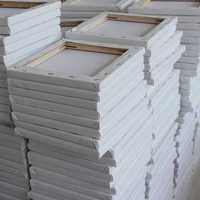 Offre Spéciale taille différente rectangulaire blanc en bois peinture à l'huile cadre peinture toile vierge à vendre