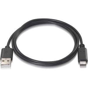 Cable USB 2.0 3A USB-C/M a/M Negro 1.0m, Ideal para Cargar y Transferir Datos entre Dispositivos Electrónicos. - Product Image 1