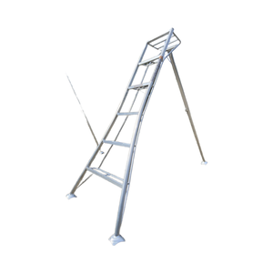 조정 가능한 과일 따기 사다리 스트레이트 스텝 야외 과수원 용 알루미늄 삼각대 체리 따기를위한 정원 도구 접기 - Product Image 1