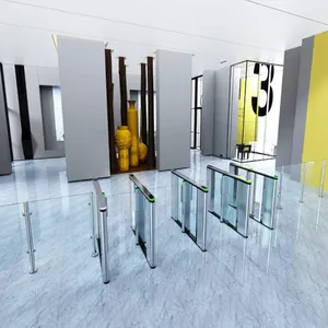 ब्रशलेस मोटर एक्सेस कंट्रोल सिस्टम के साथ द्वि-दिशात्मक गति गेट सुरक्षा स्विंग टर्नस्टाइल - Product Image 6