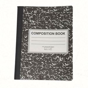 Cahier de composition scolaire personnalisé, reliure agrafée et cousue, papier kraft, 60 feuilles, imprimé CMJN, cahier d'exercices pour étudiants - Product Image 1