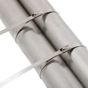 Attaches de câble en acier inoxydable <span class=keywords><strong>d</strong></span>'approvisionnement <span class=keywords><strong>d</strong></span>'usine SUS304 Corde de <span class=keywords><strong>grillage</strong></span> autobloquante Maille de câble flexible de 300mm de longueur - Product Image 2