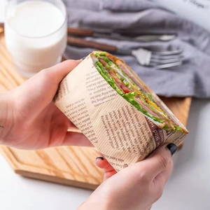 Papel de Envolver para Alimentos de Alta <span class=keywords><strong>Calidad</strong></span>, Grado Alimenticio, Personalizado, Resistente a <span class=keywords><strong>la</strong></span> Grasa, con su Propio Logotipo - Product Image 5