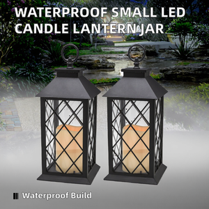<b>Large</b> LED Flameless Waterproof <b>Lantern</b> Night Light Durable for Home Christmas <b>Outdoor</b> Courtyard Garden Decor - Product Image 2