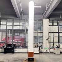 Tour d'éclairage d'urgence à halogénures métalliques compatible DC 3m 5m avec tube gonflable et générateur à essence 3KW