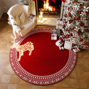 Lujo moderno árbol de Navidad falda área alfombra hecha <span class=keywords><strong>a</strong></span> máquina antideslizante poliéster para oficina cocina Hotel restaurante con alfombra suave - Product Image 3